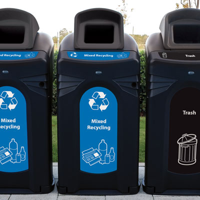 Nexus® City 64G Mixed Recyclables Recycling Bin