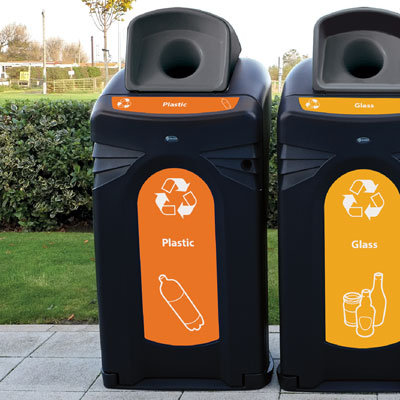 Nexus® City 64G Plastic Bottle Recycling Bin