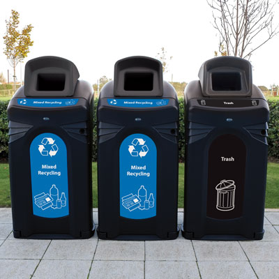 Commercial Grade Outdoor Trash Receptacles - Glasdon, Inc.
