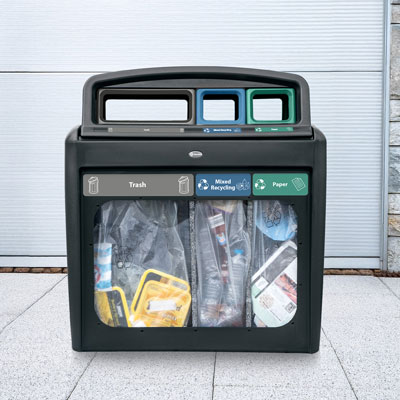 Nexus® Transform City Vision Trio Recycling Station