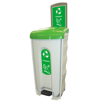 Nexus® Shuttle Food Waste Recycling Bin - Pedal Operated - Glasdon, Inc.