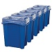 Pack of 5 Eco Nexus® 16G Open Top Bins with Free Express Shipping - Gray/Blue