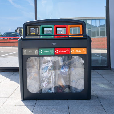 Nexus® Transform City Vision Quad Recycling Station